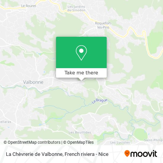 La Chèvrerie de Valbonne map