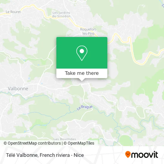 Télé Valbonne map
