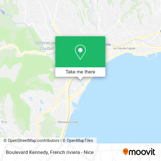 Boulevard Kennedy map