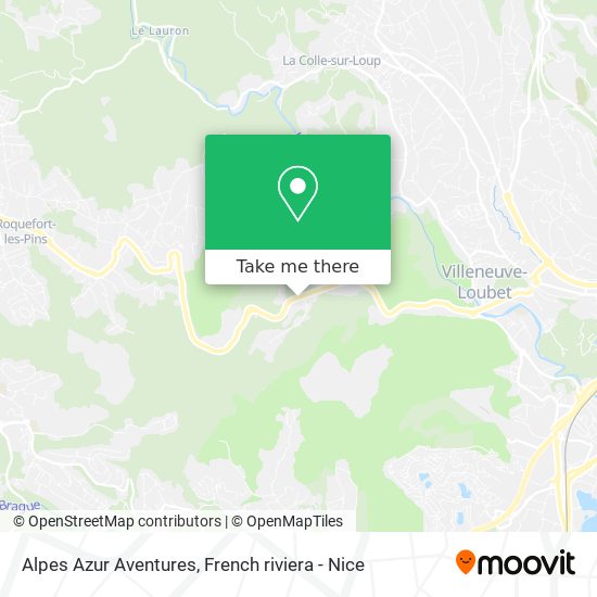 Mapa Alpes Azur Aventures