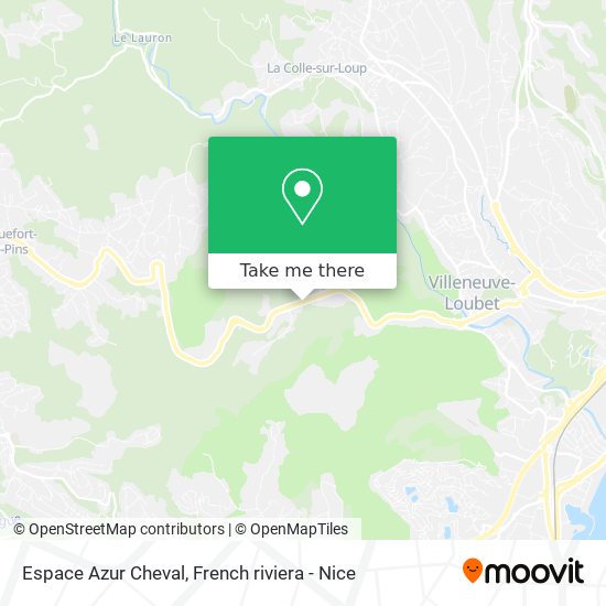 Mapa Espace Azur Cheval