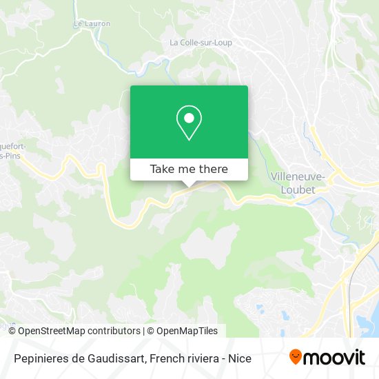 Pepinieres de Gaudissart map