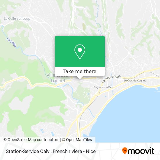 Station-Service Calvi map