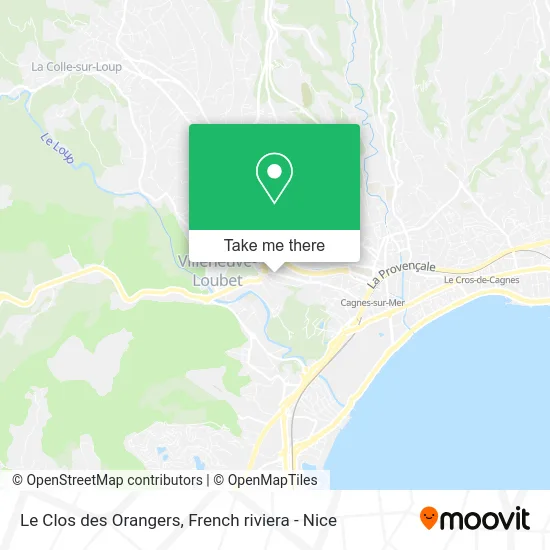 Le Clos des Orangers map