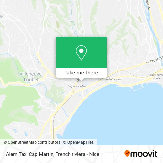 Alem Taxi Cap Martin map