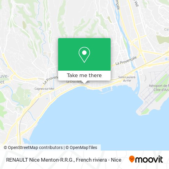 RENAULT Nice Menton-R.R.G. map