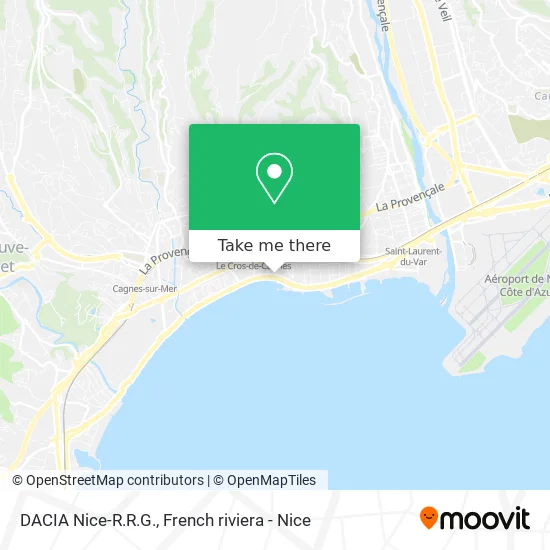 DACIA Nice-R.R.G. map