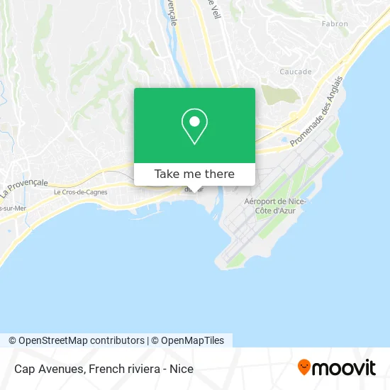 Cap Avenues map