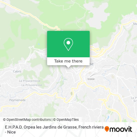 E.H.P.A.D. Orpea les Jardins de Grasse map
