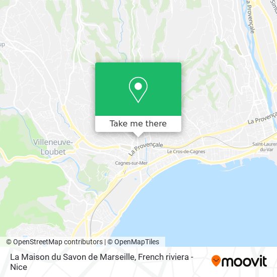 Mapa La Maison du Savon de Marseille