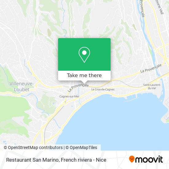 Restaurant San Marino map