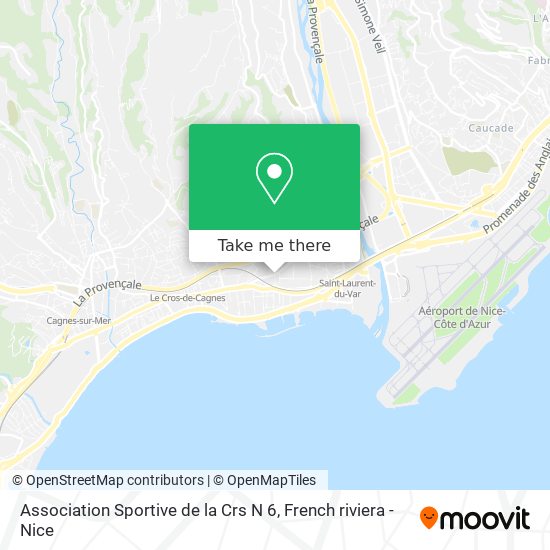 Mapa Association Sportive de la Crs N 6