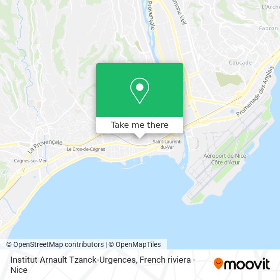 Institut Arnault Tzanck-Urgences map