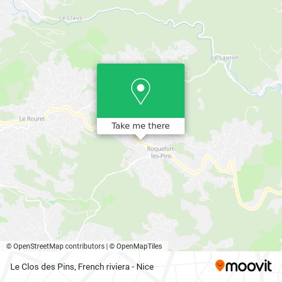 Le Clos des Pins map