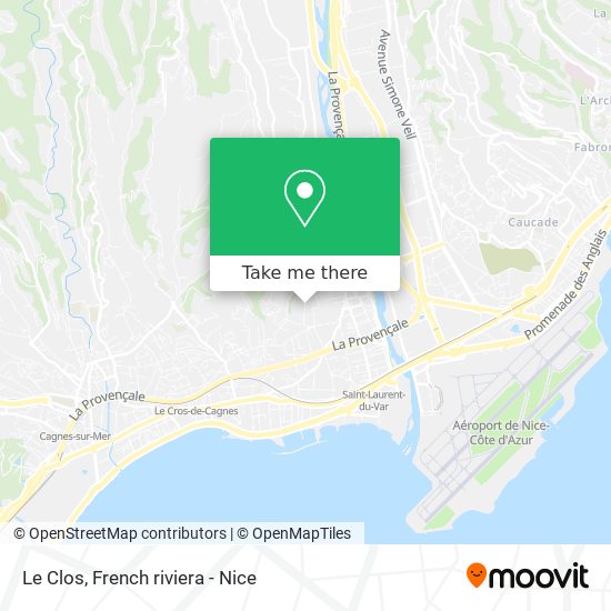 Le Clos map