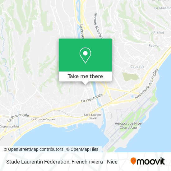 Stade Laurentin Fédération map