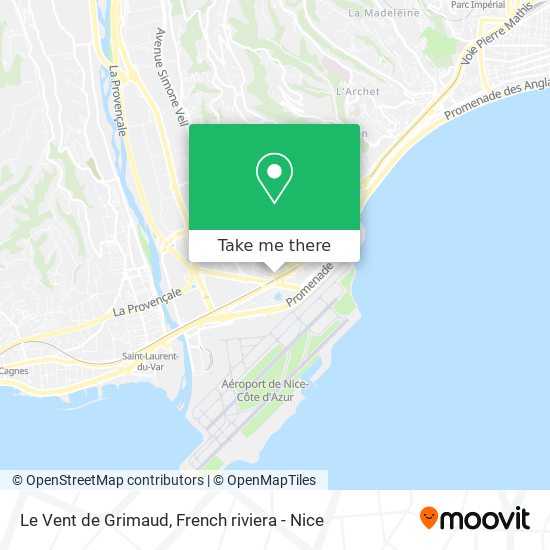 Le Vent de Grimaud map