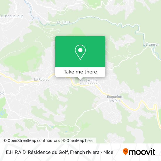 E.H.P.A.D. Résidence du Golf map