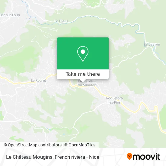 Le Château Mougins map