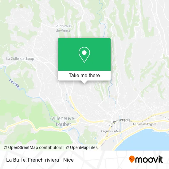 La Buffe map