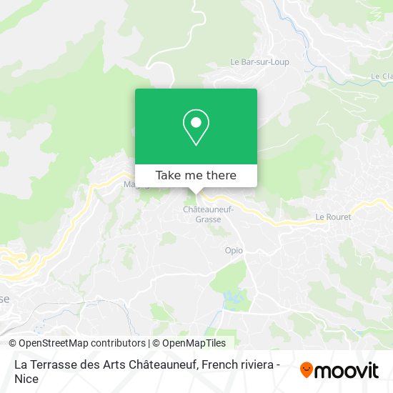 La Terrasse des Arts Châteauneuf map