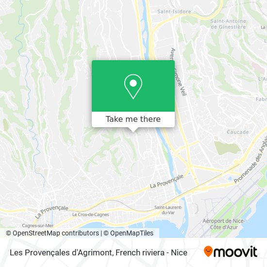 Mapa Les Provençales d'Agrimont