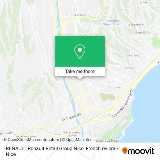 RENAULT Renault Retail Group Nice map