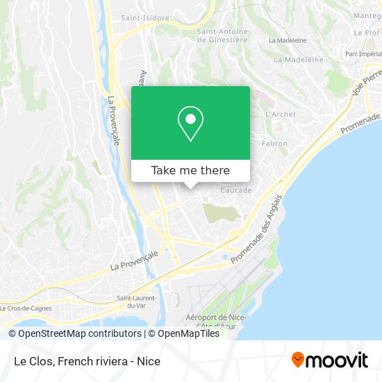 Le Clos map