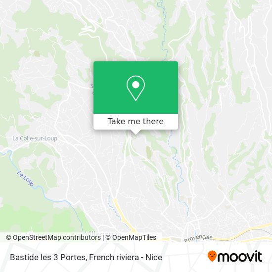 Mapa Bastide les 3 Portes