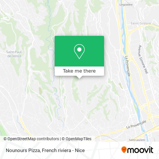 Mapa Nounours Pizza