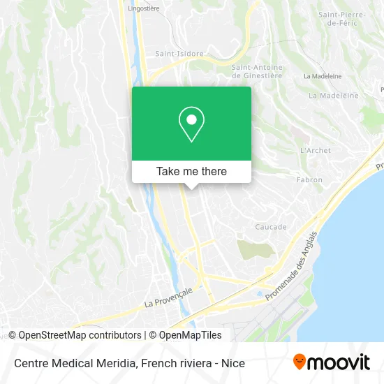 Centre Medical Meridia map