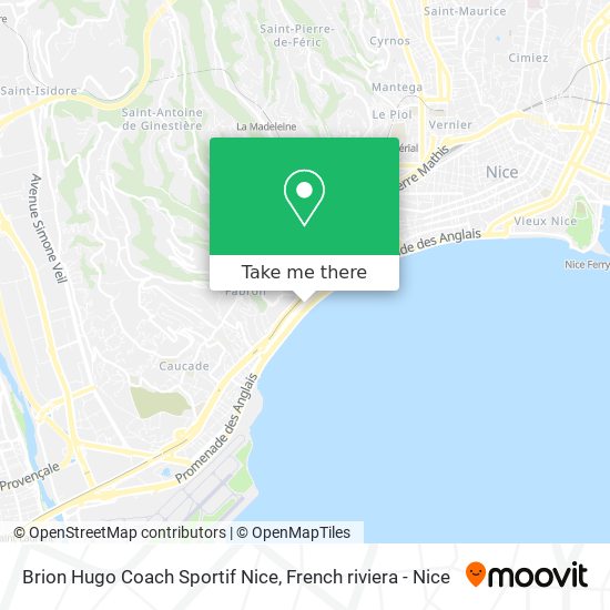 Brion Hugo Coach Sportif Nice map