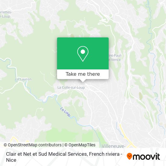 Mapa Clair et Net et Sud Medical Services