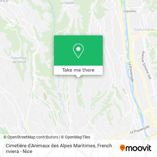 Cimetière d'Animaux des Alpes Maritimes map