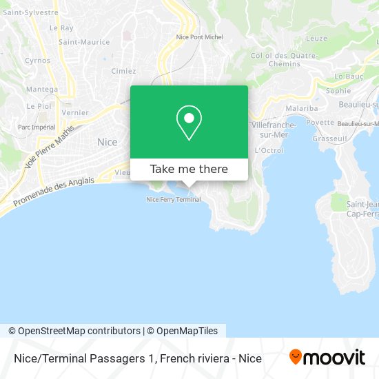Mapa Nice/Terminal Passagers 1
