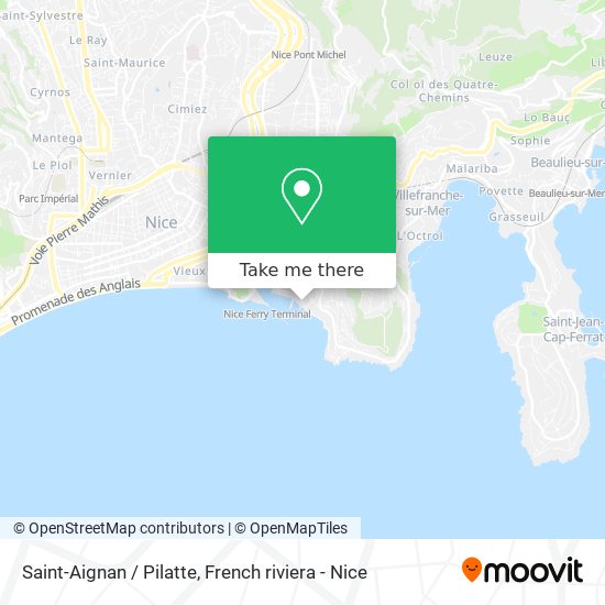 Mapa Saint-Aignan / Pilatte