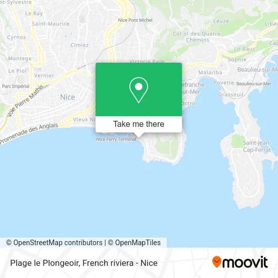 Plage le Plongeoir map