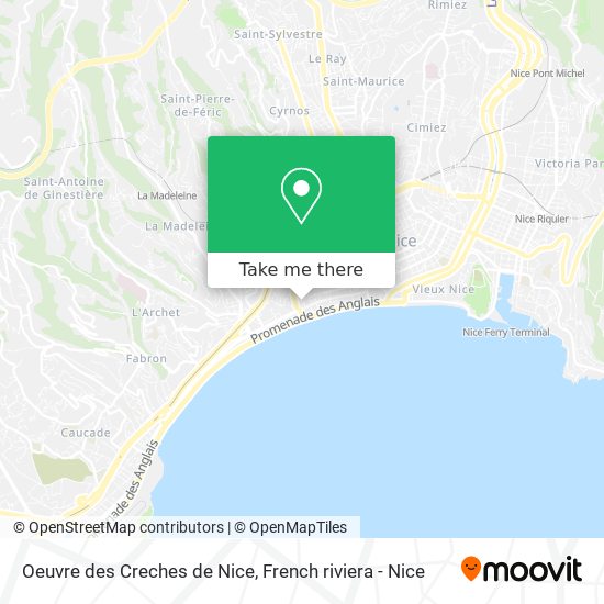 Mapa Oeuvre des Creches de Nice