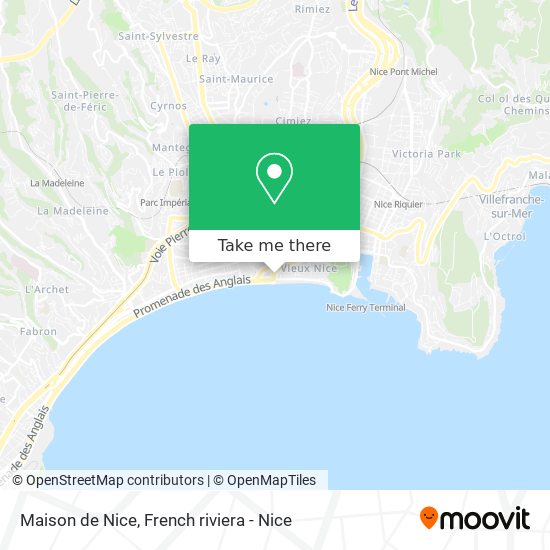 Maison de Nice map