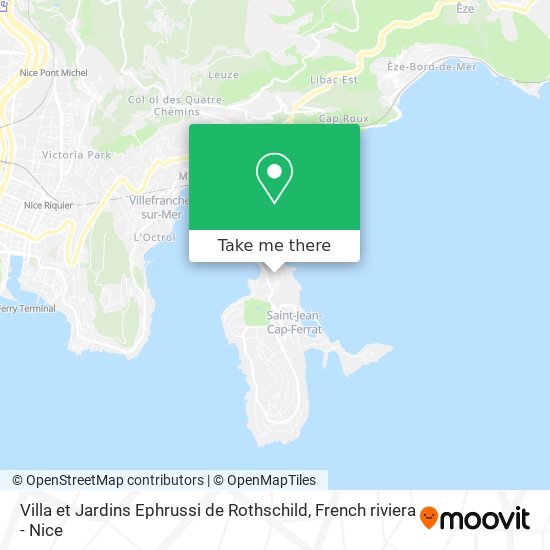 Villa et Jardins Ephrussi de Rothschild map