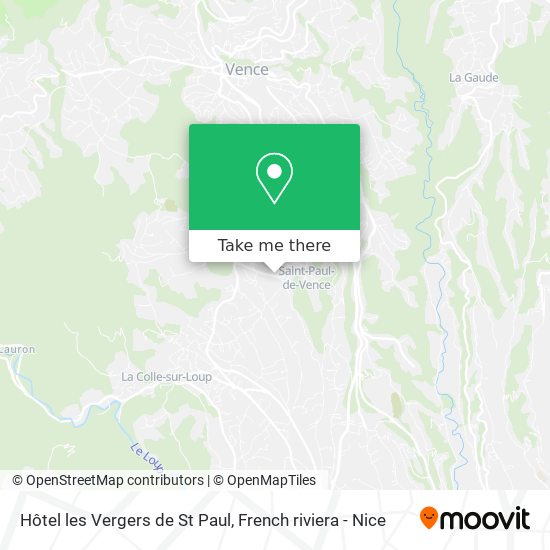 Hôtel les Vergers de St Paul map
