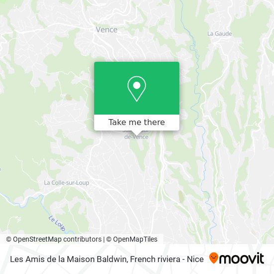 Mapa Les Amis de la Maison Baldwin