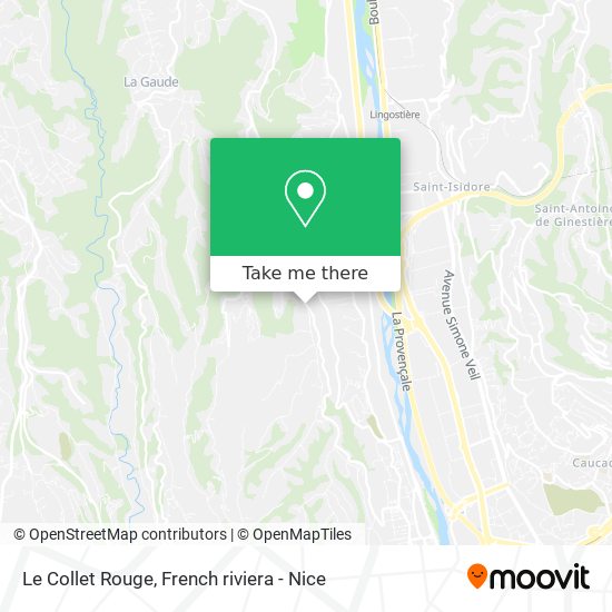 Le Collet Rouge map