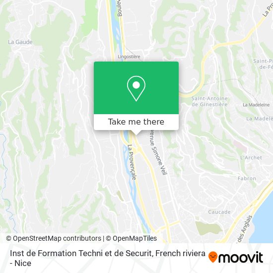 Inst de Formation Techni et de Securit map