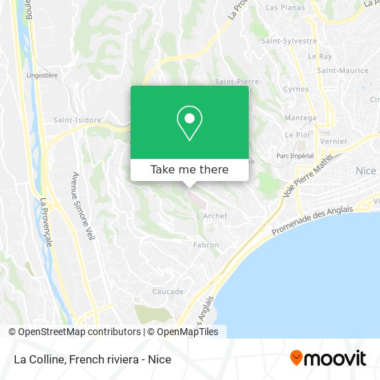 La Colline map