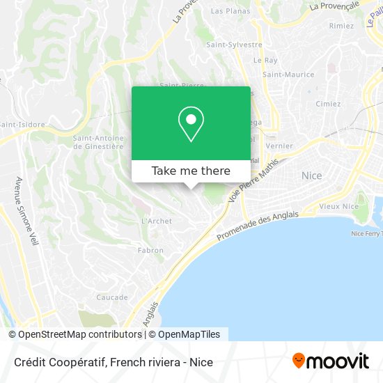 Crédit Coopératif map