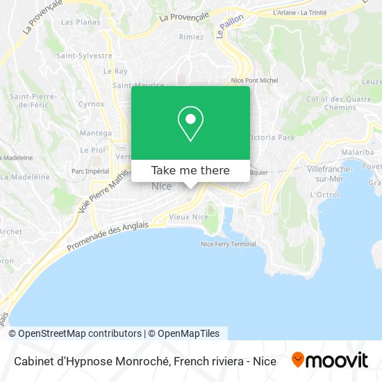 Cabinet d'Hypnose Monroché map