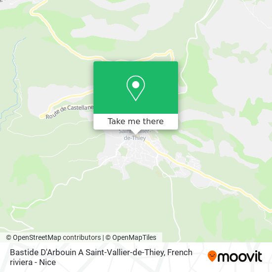 Mapa Bastide D'Arbouin A Saint-Vallier-de-Thiey