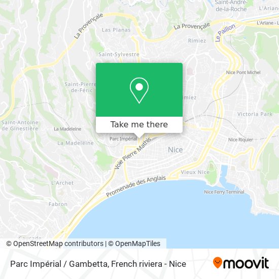 Mapa Parc Impérial / Gambetta