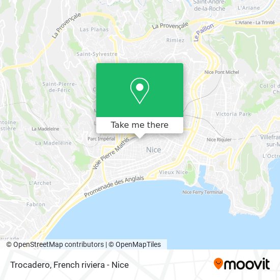 Trocadero map